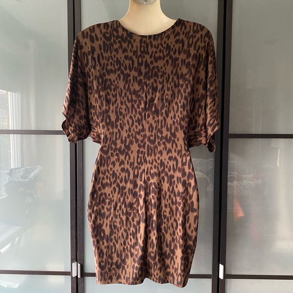 GUESS Cammi cheetah front knot dress - Picture 2 of 10